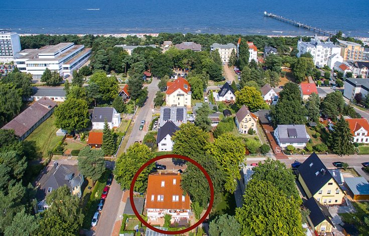Zinnowitz Ferienwohnung Villa Lustig Hausansicht