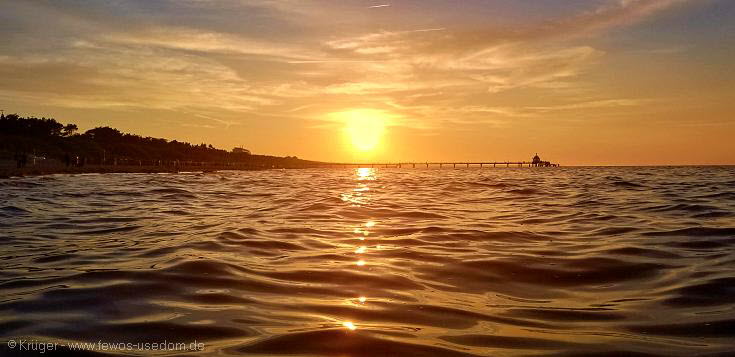 Sonnenuntergang in Zinnowitz auf Usedom